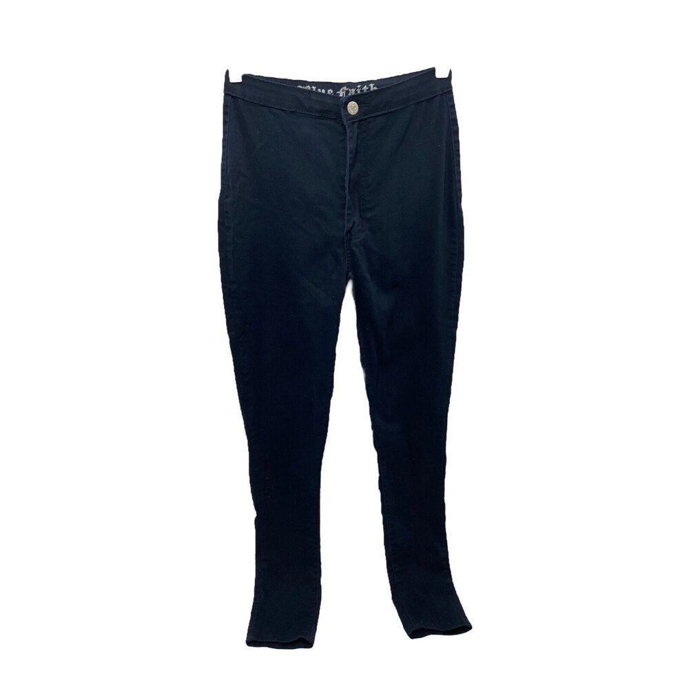 Blue Faith Junior's Pant's Blue Skinny Leg Back Pocket Stretch Size 9 to 10 X 33